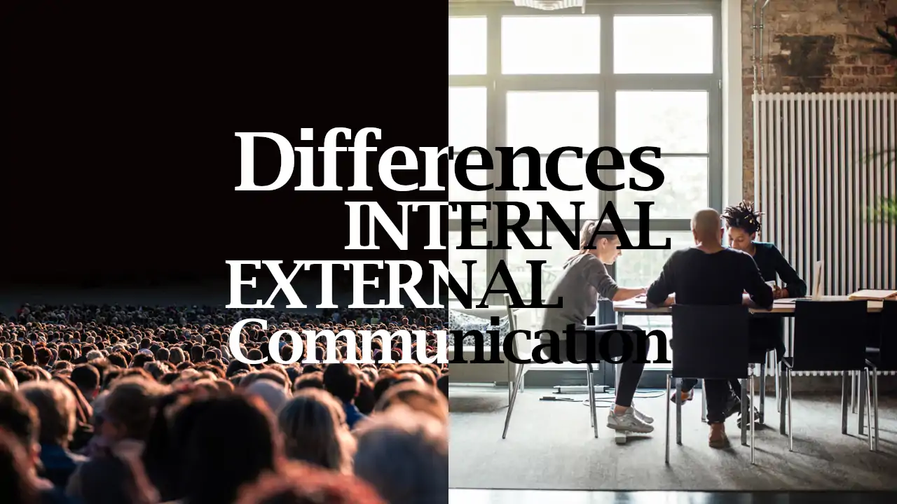 differences internal external communication