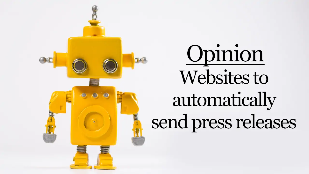 Opinion: Websites for sending press releases