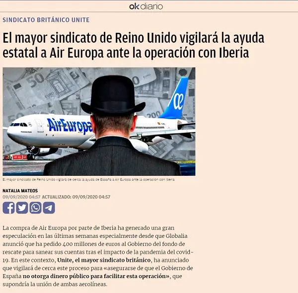 article on ok diario